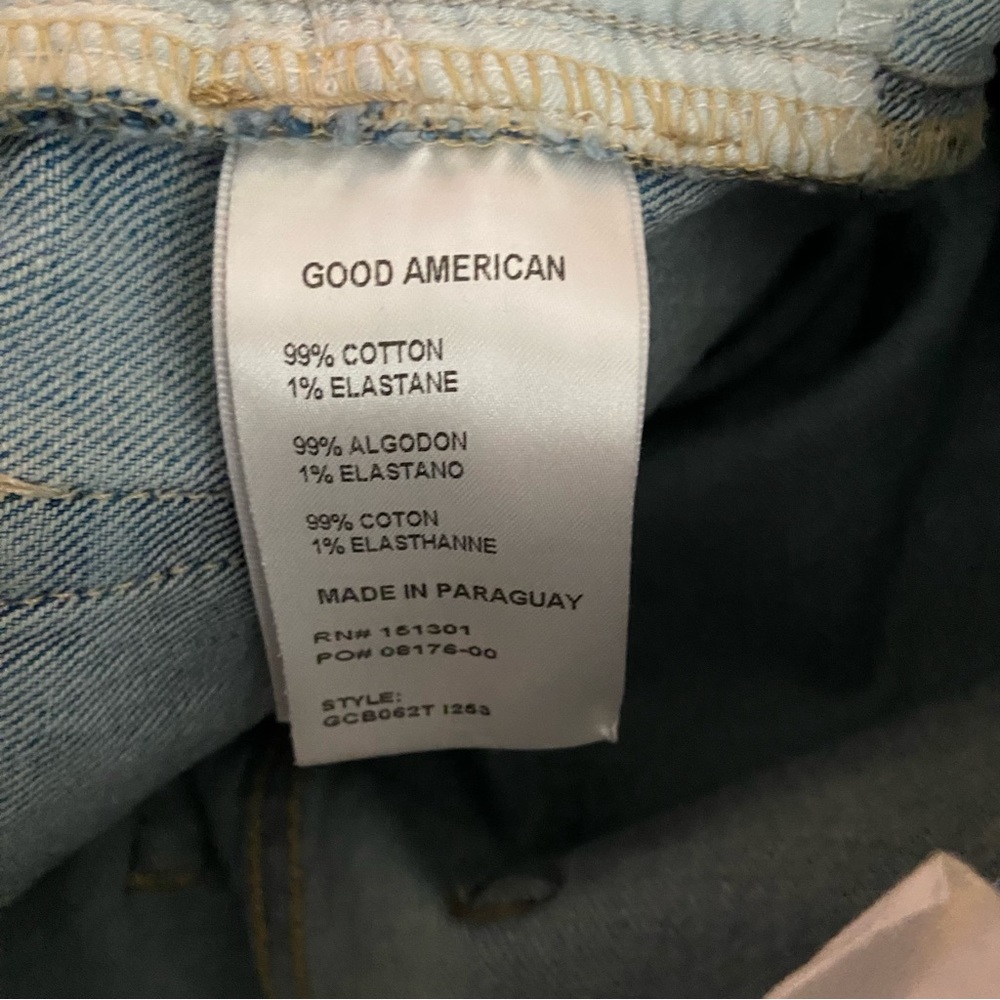 Good American Light Blue Straight-Leg Jeans - Picture 7 of 9